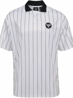 Chevron Pinstripe Polo Shirt