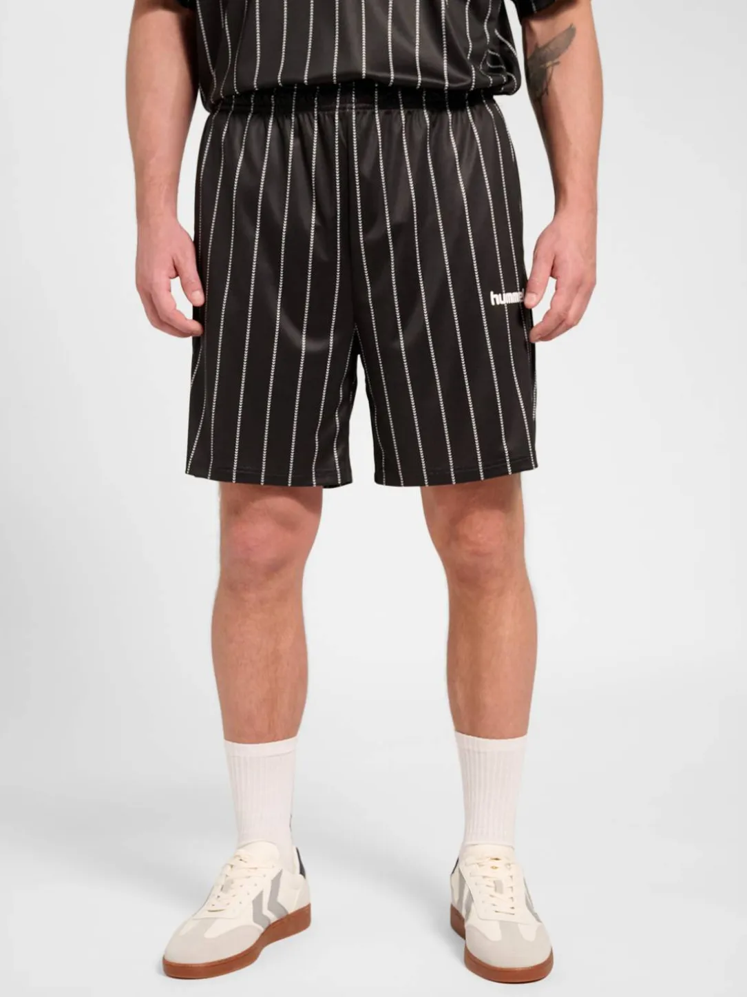 Chevron Pinstripe Shorts