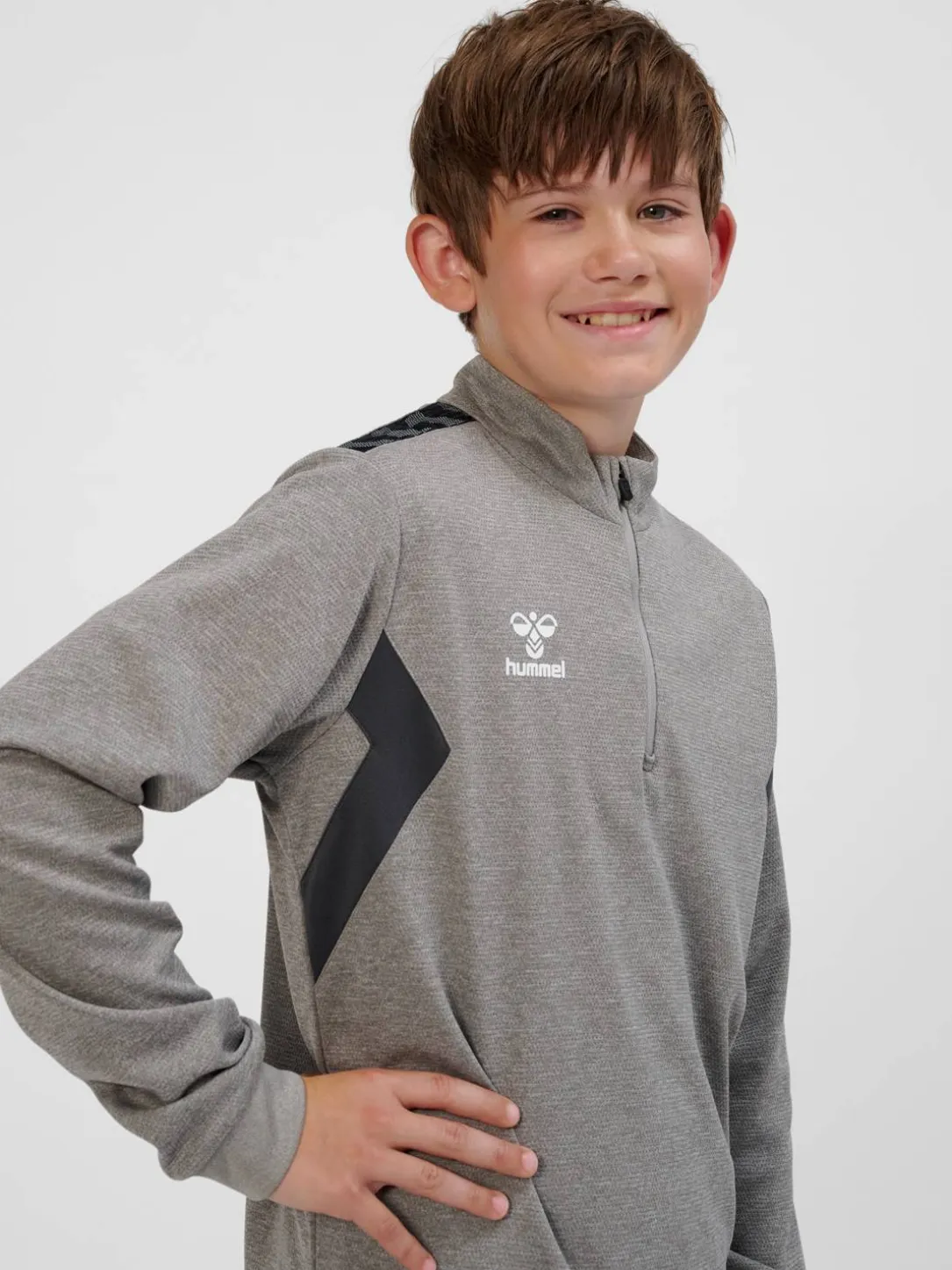hmlAUTHENTIC HALF ZIP SWEAT KIDS