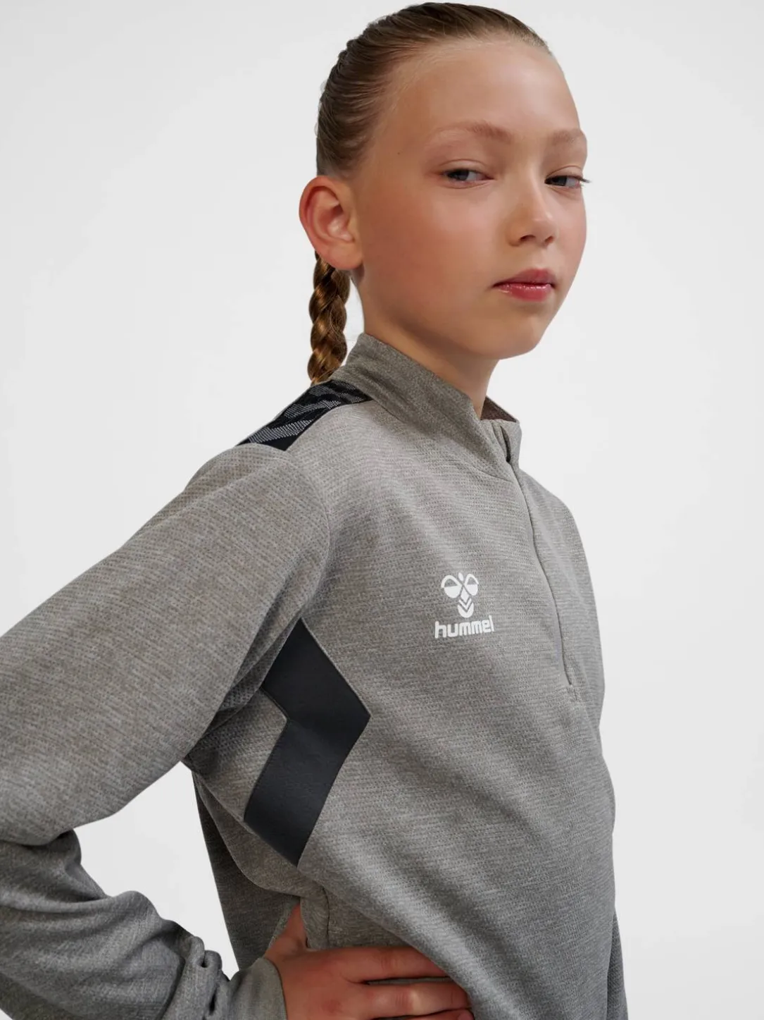 hmlAUTHENTIC HALF ZIP SWEAT KIDS