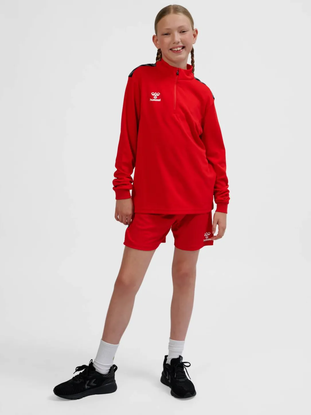 hmlAUTHENTIC HALF ZIP SWEAT KIDS