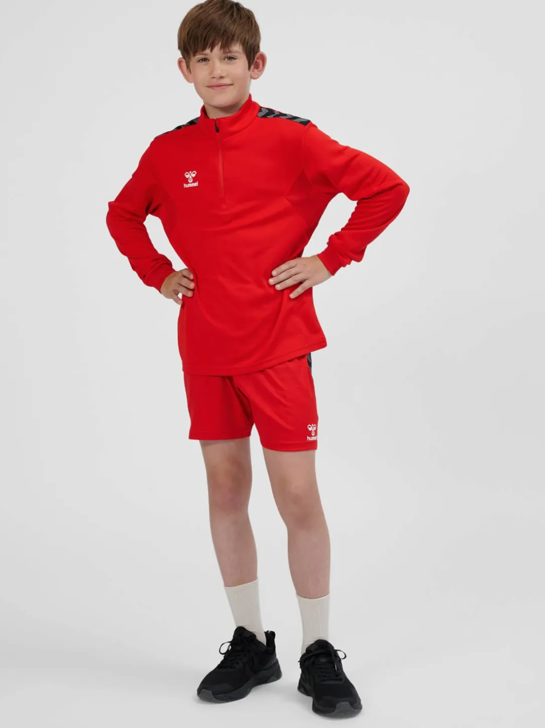 hmlAUTHENTIC HALF ZIP SWEAT KIDS