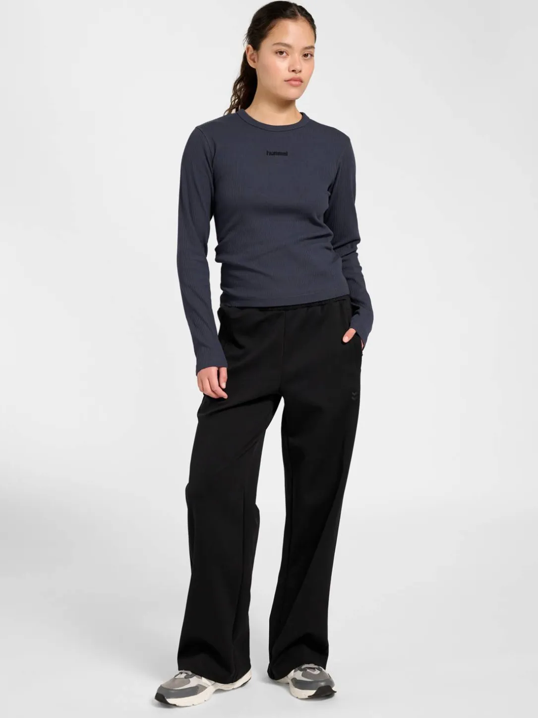 hmlFOUNDATION RIB T-SHIRT L/S