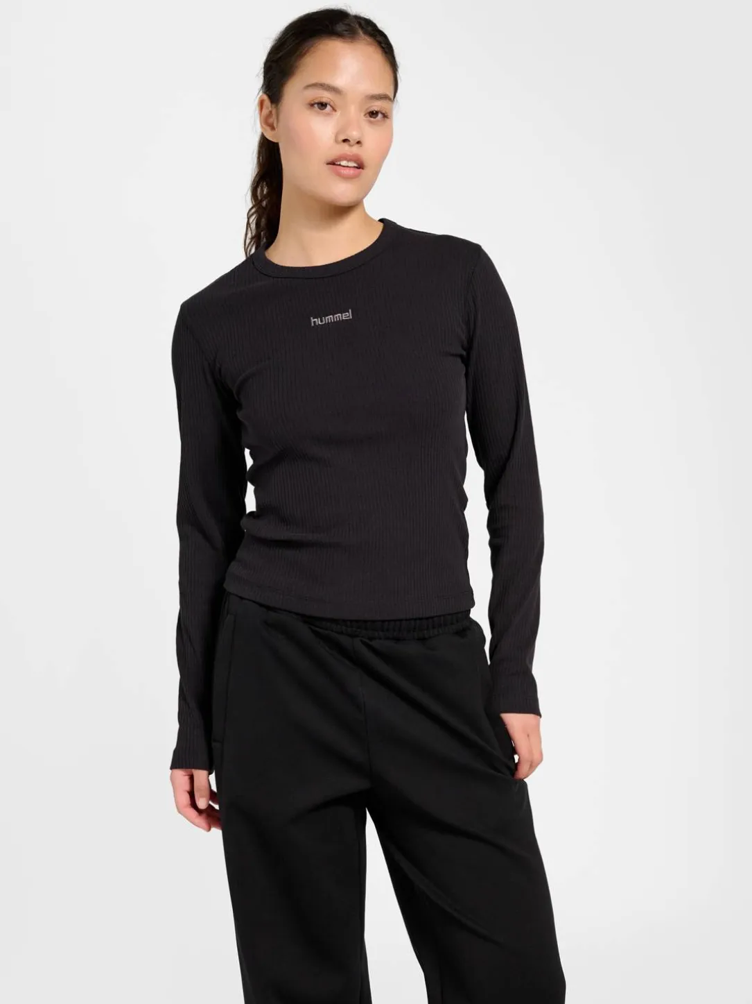 hmlFOUNDATION RIB T-SHIRT L/S
