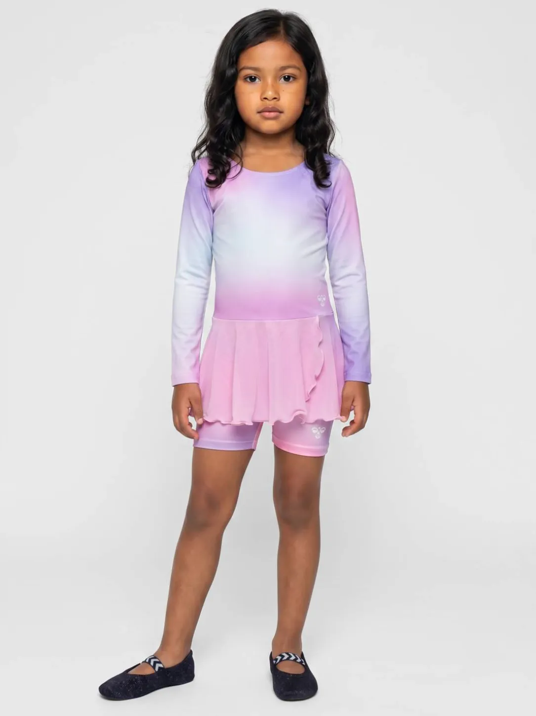 hmlJR GRADIENT SKIRTY GYMSUIT L/S