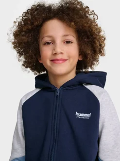 hmlJR LOOSE BLOCKED ZIP HOODIE