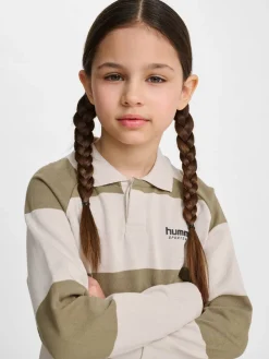 hmlJR LOOSE STRIPED POLO L/S