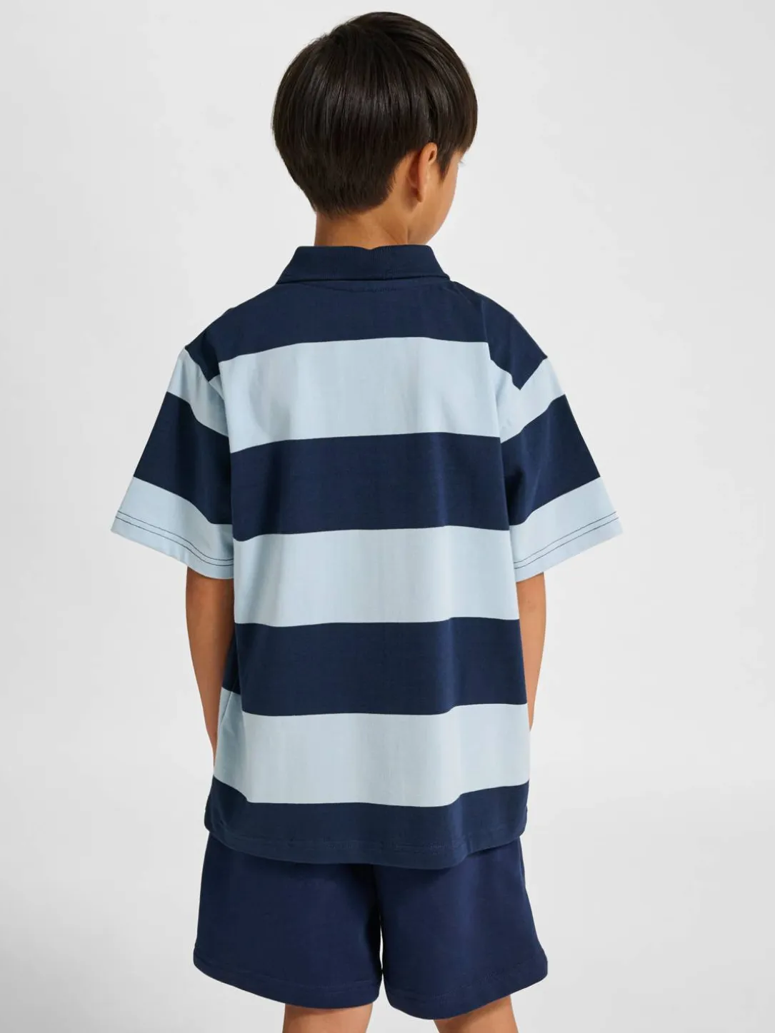 hmlJR LOOSE STRIPED POLO S/S BEE