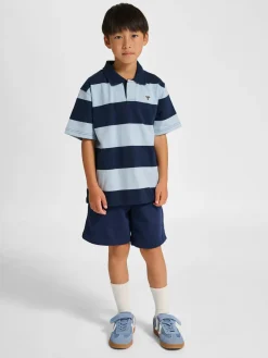 hmlJR LOOSE STRIPED POLO S/S BEE