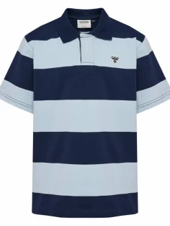 hmlJR LOOSE STRIPED POLO S/S BEE