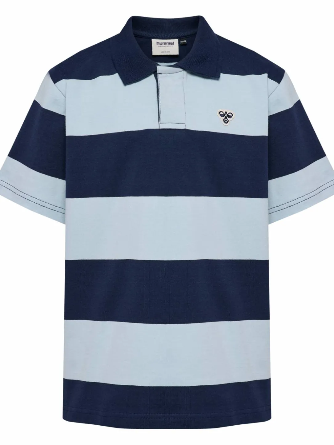 hmlJR LOOSE STRIPED POLO S/S BEE