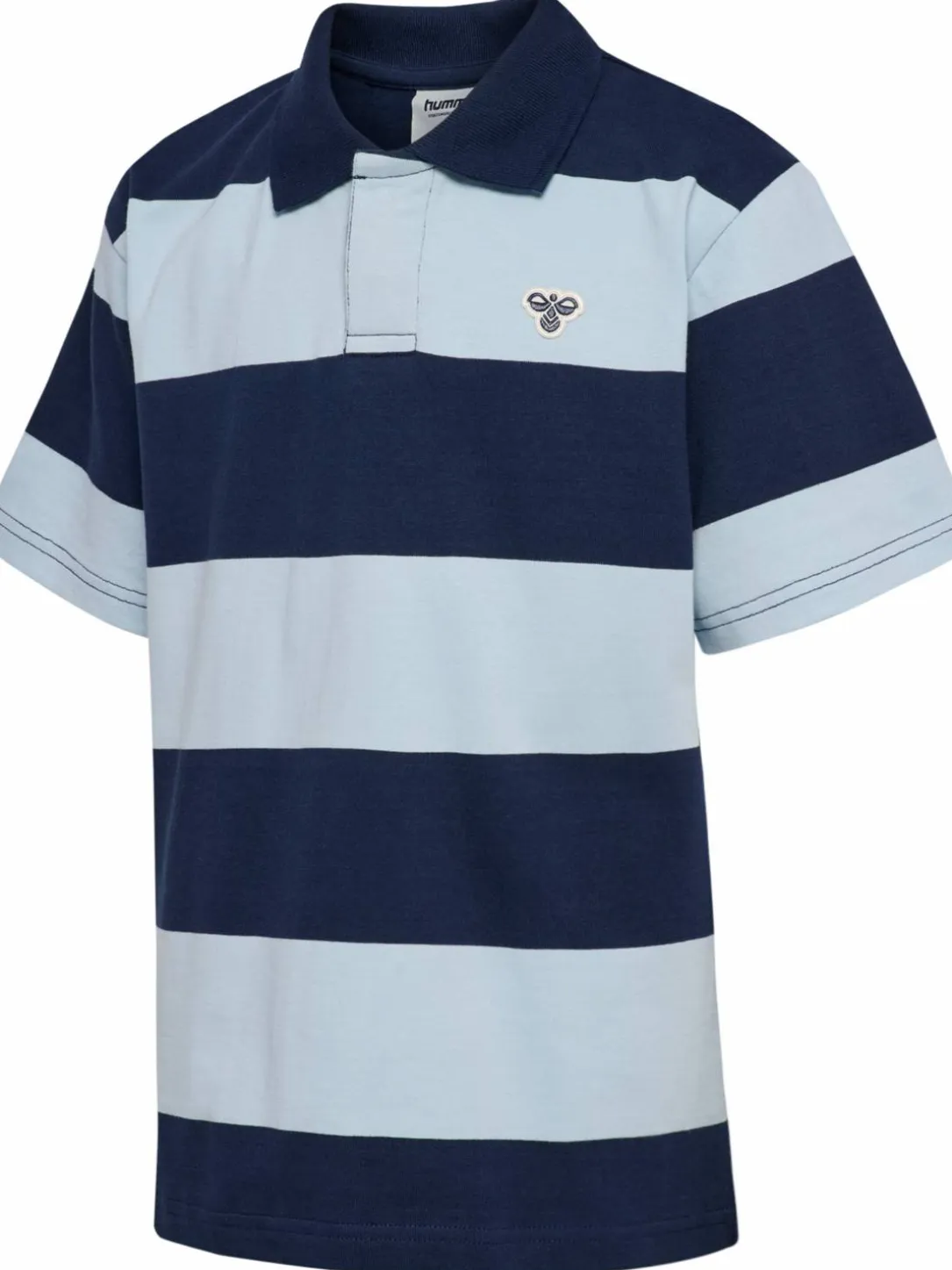 hmlJR LOOSE STRIPED POLO S/S BEE