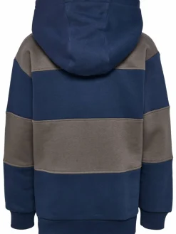 hmlJR LOOSE STRIPE HOODIE BEE