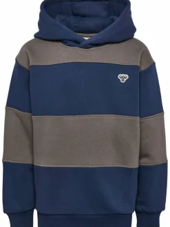 hmlJR LOOSE STRIPE HOODIE BEE
