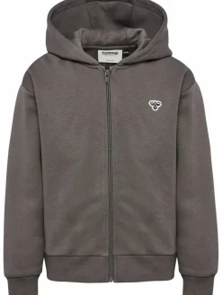 hmlJR LOOSE ZIP HOODIE BEE
