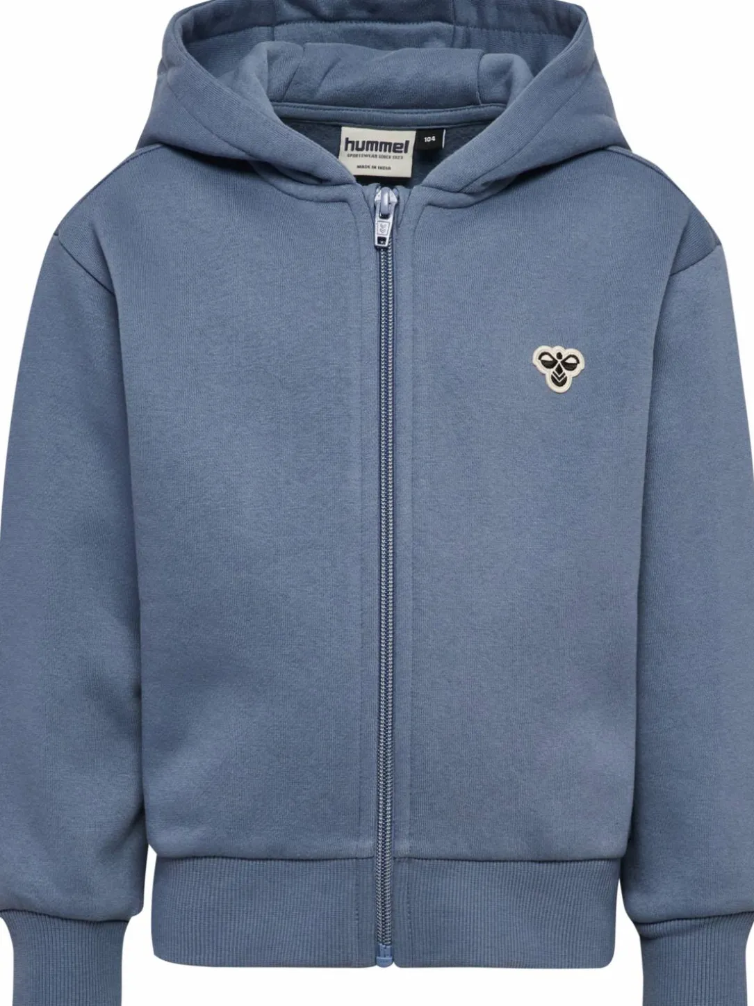 hmlJR LOOSE ZIP HOODIE BEE