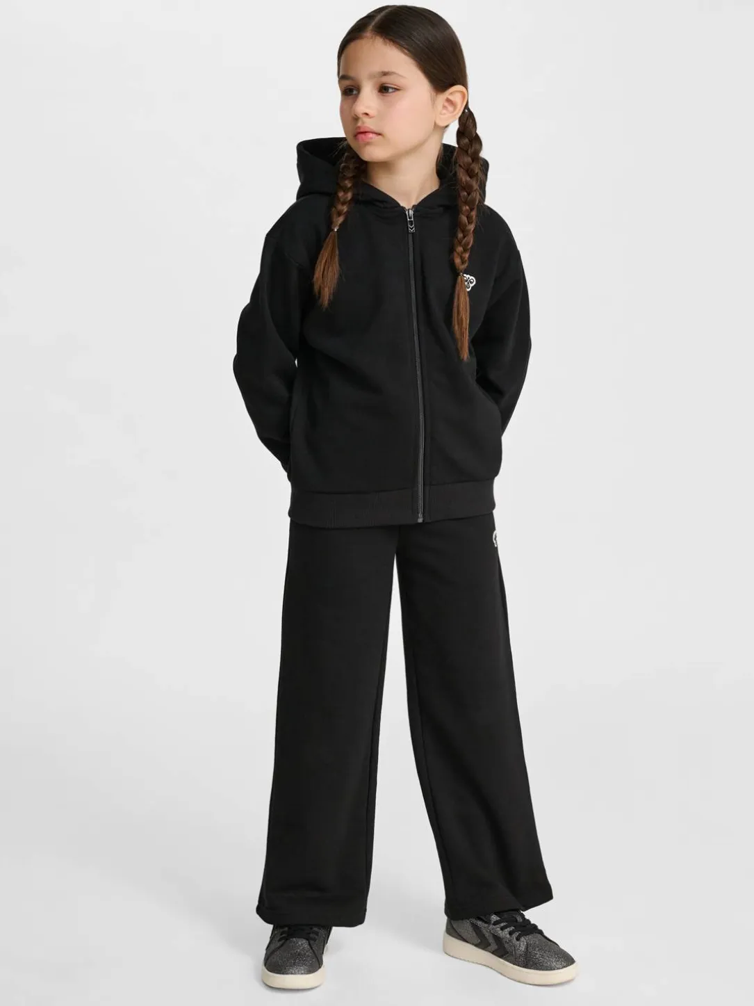 hmlJR LOOSE ZIP HOODIE BEE