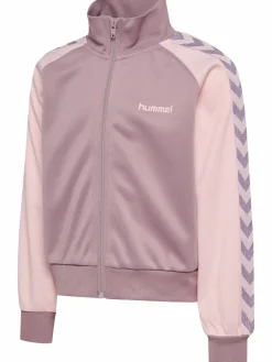 hmlJR REG POLY TAPE ZIP JACKET