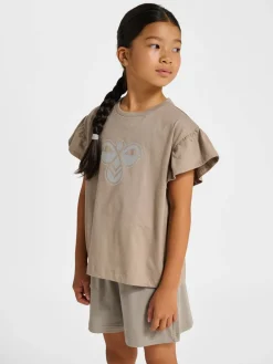 hmlJR RUFFLE T-SHIRT SS BIG BEE