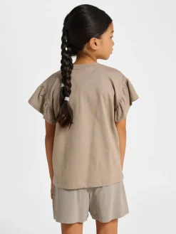 hmlJR RUFFLE T-SHIRT SS BIG BEE