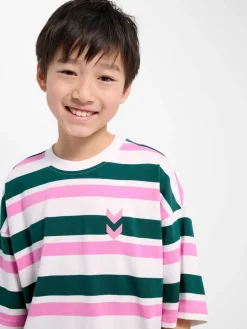 hmlJR SILLY S/S BOXY T-SHIRT STRIPE