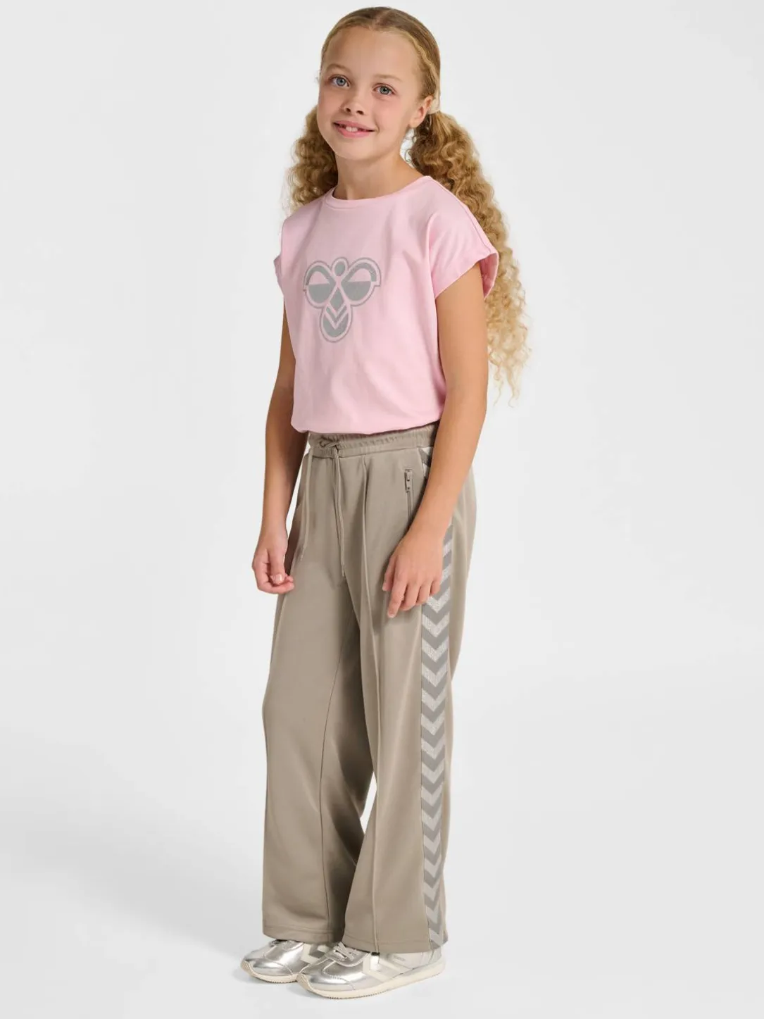 hmlJR WIDE LEG POLY TAPE PANTS