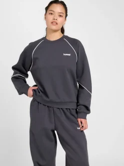 hmlKEEPER W BOXY PIPING CREWNECK