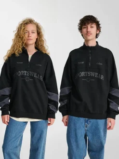 hmlOVERSIZED HALFZIP SW