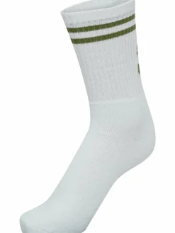 hml4 PACK DOUBLE STRIPE CREW SOCK