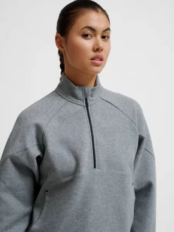 hmlTECH FLEECE WOMEN BOXY HALF ZIP