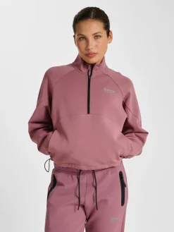 hmlTECH FLEECE WOMEN BOXY HALF ZIP